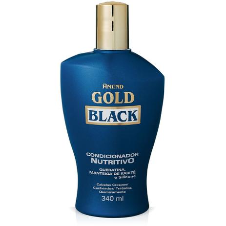 Condicionador Nutritivo Gold Black 340ml - Amend Menor preço em Condicionador Nutritivo Gold Black 340ml - Amend