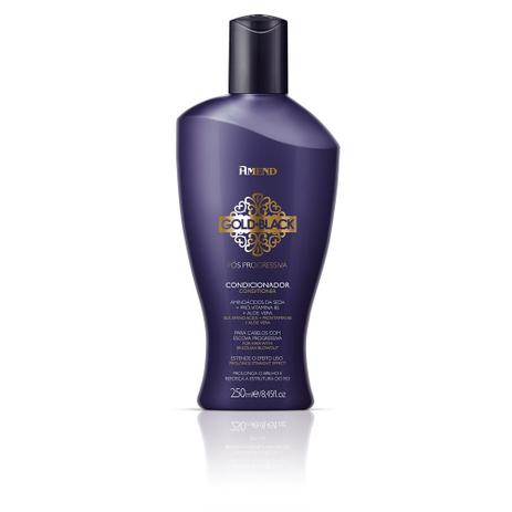 Condicionador Pós Progressiva Gold Black 250ml - Amend Menor preço em Condicionador Pós Progressiva Gold Black 250ml - Amend