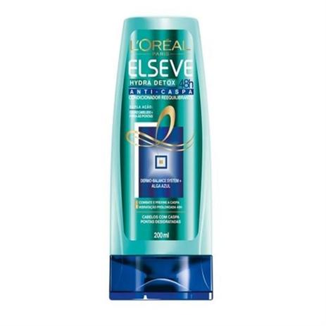 Condicionador uso diário elséve 200ml hydra detox zero caspa Menor preço em Condicionador uso diário elséve 200ml hydra detox zero caspa