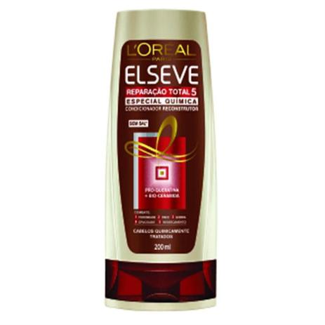 Condicionador uso diário elséve 200ml reparação total5 química Menor preço em Condicionador uso diário elséve 200ml reparação total5 química