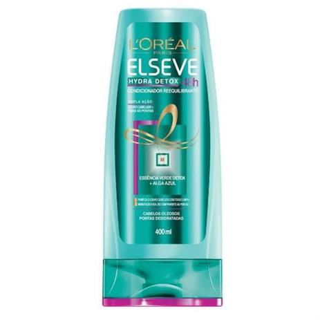 Condicionador uso diário elséve 400ml hydra detox anti oleosidade Menor preço em Condicionador uso diário elséve 400ml hydra detox anti oleosidade