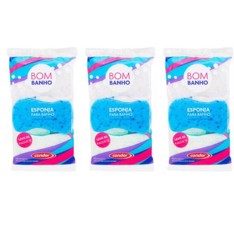 Condor Esponja P/ Banho C/3 (Kit C/03) Menor preço em Condor Esponja P/ Banho C/3 (Kit C/03)