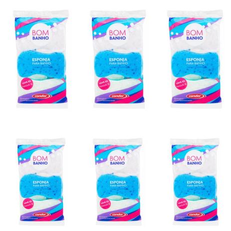 Condor Esponja P/ Banho C/3 (Kit C/06) Menor preço em Condor Esponja P/ Banho C/3 (Kit C/06)