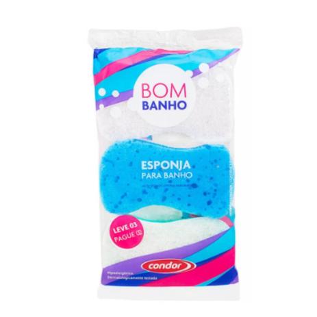 Condor Esponja P/ Banho C/3 Menor preço em Condor Esponja P/ Banho C/3