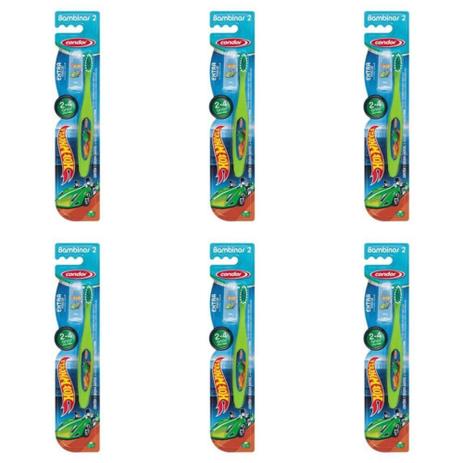 Condor Hot Wheels 2a4 Anos Escova + Protetor (Kit C/06) Menor preço em Condor Hot Wheels 2a4 Anos Escova + Protetor (Kit C/06)