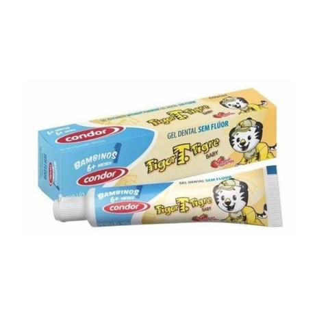 Condor Tigor Gel Dental S/ Flúor + 6 Meses 50g Menor preço em Condor Tigor Gel Dental S/ Flúor + 6 Meses 50g