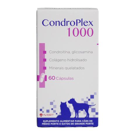 Condroplex 1000mg c/ 60 Cápsulas - Avert Menor preço em Condroplex 1000mg c/ 60 Cápsulas - Avert