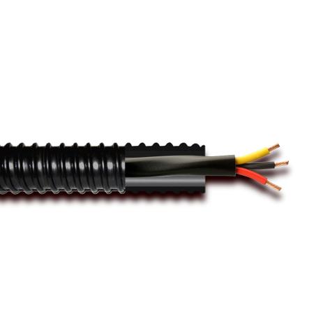 Conduíte Espiralado Flexível Preto 1,5” Rolo Com 25 Metros Antichama - Deplast Menor preço em Conduíte Espiralado Flexível Preto 1,5” Rolo Com 25 Metros Antichama - Deplast