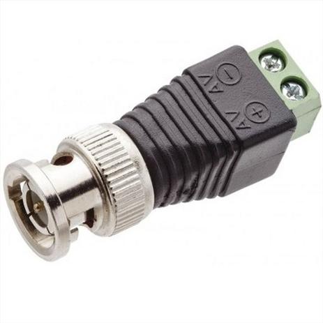 Conector BNC com Borne Macho - Rv import Menor preço em Conector BNC com Borne Macho - Rv import