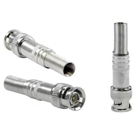 Conector bnc de compressao c/mola -oem - Global Menor preço em Conector bnc de compressao c/mola -oem - Global