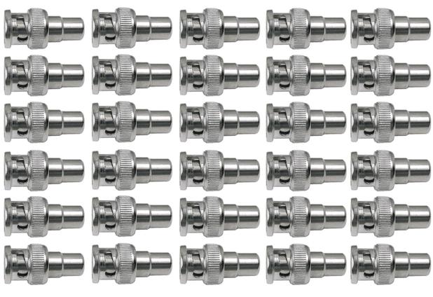 Conector Bnc Macho Rca Femea Cftv Tv Camera Adaptador Pacote 50 unidades - Gc Menor preço em Conector Bnc Macho Rca Femea Cftv Tv Camera Adaptador Pacote 50 unidades - Gc