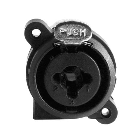 Conector Combo Painel P10 / XLR Fêmea c/ Trava - 2 X CSR Menor preço em Conector Combo Painel P10 / XLR Fêmea c/ Trava - 2 X CSR