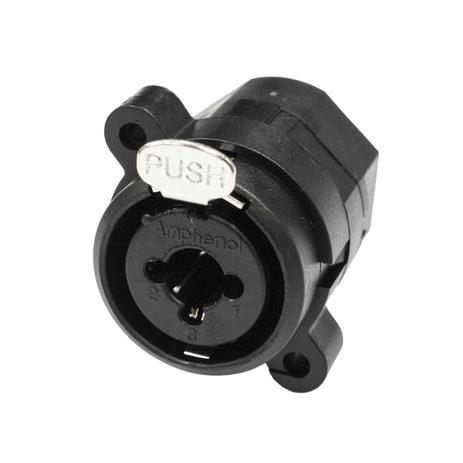 Conector Combo Painel XLR Macho / P10 - ACJC6V Amphenol Menor preço em Conector Combo Painel XLR Macho / P10 - ACJC6V Amphenol