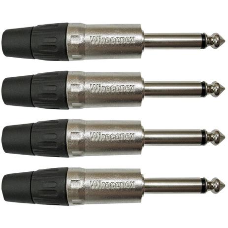 Conector de Áudio Pacote com 4 UND WIRECONEX WC1112-4 P10 Menor preço em Conector de Áudio Pacote com 4 UND WIRECONEX WC1112-4 P10