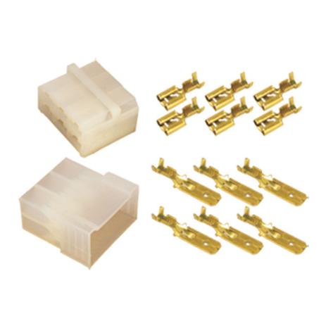Conector Elétrico 06 Vias 6,3MM - Kit (KT7009) - Full Menor preço em Conector Elétrico 06 Vias 6,3MM - Kit (KT7009) - Full