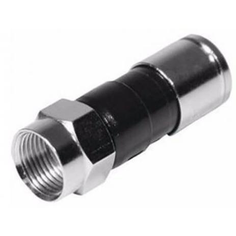 Conector F de Compressão para cabo coaxial RG6 25 Unidades - Gc Menor preço em Conector F de Compressão para cabo coaxial RG6 25 Unidades - Gc