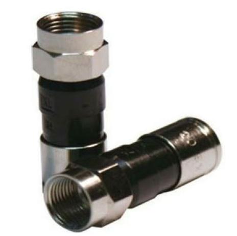 Conector F de Compressão para cabo coaxial RG6 6 Unidades - Golden cabos Menor preço em Conector F de Compressão para cabo coaxial RG6 6 Unidades - Golden cabos