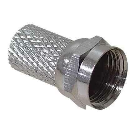 Conector F Macho com rosca para cabos RG58, RG59, RG6 - BRK F 002 - Brukner Menor preço em Conector F Macho com rosca para cabos RG58, RG59, RG6 - BRK F 002 - Brukner