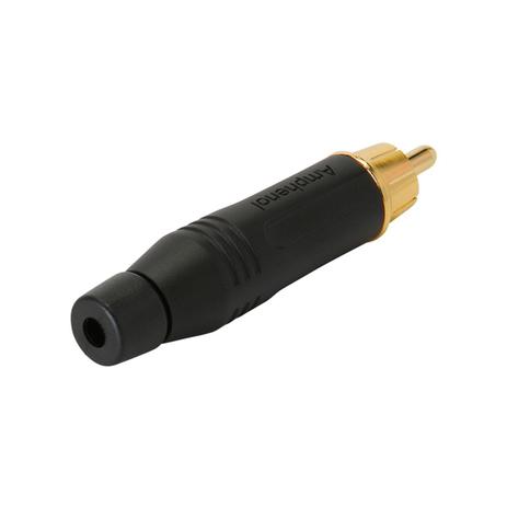 Conector Macho ACPR RCA Preto - Amphenol Menor preço em Conector Macho ACPR RCA Preto - Amphenol