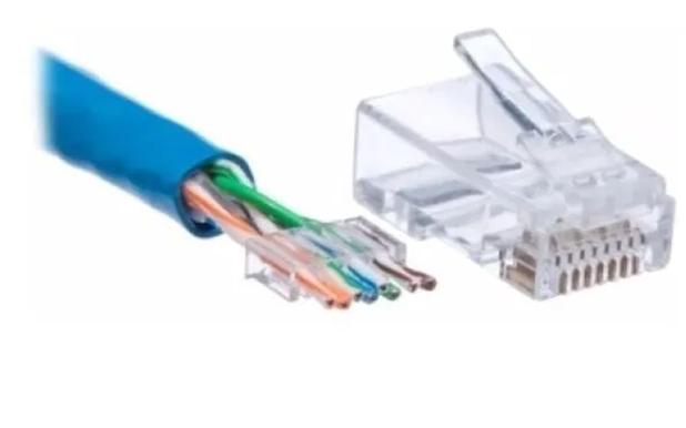 Conector macho rj-45 cat-6 c/ Guia externa pacote c/ 100 unidades - Infinity Comercial Menor preço em Conector macho rj-45 cat-6 c/ Guia externa pacote c/ 100 unidades - Infinity Comercial