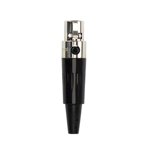 Conector Mini PLug XLR Fêmea Amphenol Menor preço em Conector Mini PLug XLR Fêmea Amphenol