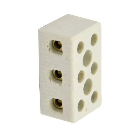 Conector Múltiplo de Porcelana 10mm Tripolar Decorlux Menor preço em Conector Múltiplo de Porcelana 10mm Tripolar Decorlux