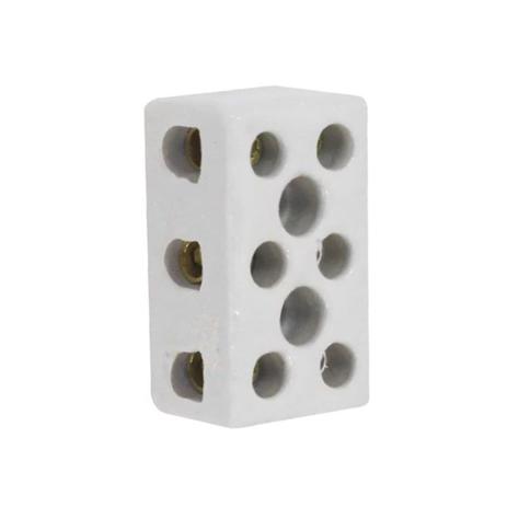 Conector Múltiplo de Porcelana 10mm Tripolar Eletroexpress Menor preço em Conector Múltiplo de Porcelana 10mm Tripolar Eletroexpress
