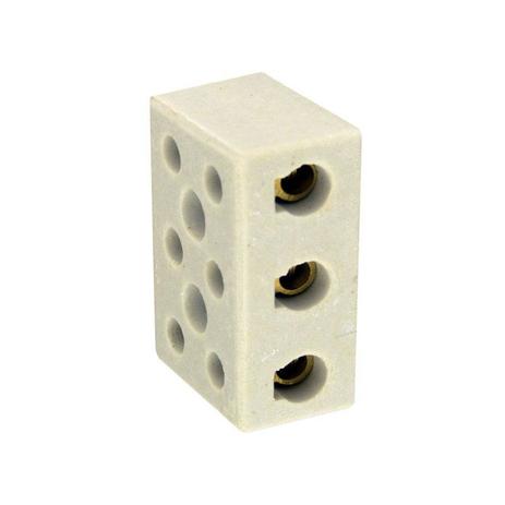 Conector Múltiplo de Porcelana 16mm Tripolar Germer Menor preço em Conector Múltiplo de Porcelana 16mm Tripolar Germer