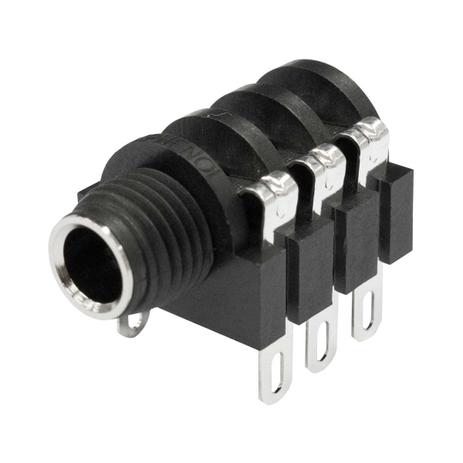 Conector P10 Fêmea Estéreo Painel - ACJSMHS Amphenol Menor preço em Conector P10 Fêmea Estéreo Painel - ACJSMHS Amphenol