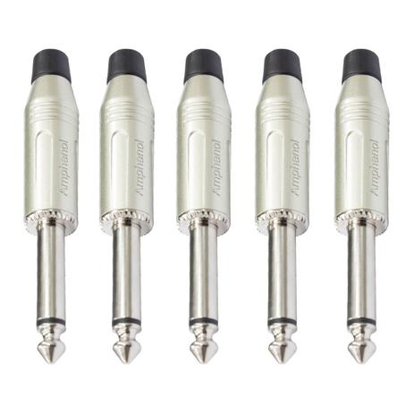 Conector P10 Mono Macho Linha kit c/ 5 Unidades - ACPMGN Amphenol Menor preço em Conector P10 Mono Macho Linha kit c/ 5 Unidades - ACPMGN Amphenol