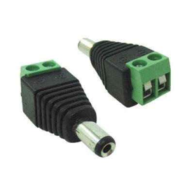 Conector P4 macho alimentação com borne para câmeras de segurança - Pacote 100 peças - Tudoseg Menor preço em Conector P4 macho alimentação com borne para câmeras de segurança - Pacote 100 peças - Tudoseg