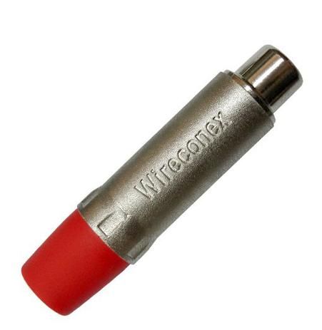 Conector Rca Femea Vermelho Para Cabo WireConex Menor preço em Conector Rca Femea Vermelho Para Cabo WireConex