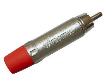 Conector Rca Macho Vermelho Para Cabo Wireconex Menor preço em Conector Rca Macho Vermelho Para Cabo Wireconex