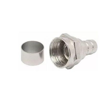 CONECTOR RG 59 F COM ANEL 50 pçs - Capte Menor preço em CONECTOR RG 59 F COM ANEL 50 pçs - Capte