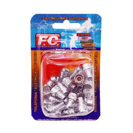 Conector RG6 Com Anel FC Kit c/25 é boa?