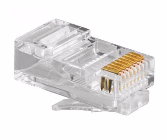 Conector Rj45 Cat5e Utp AMP caixa 100 unidades Menor preço em Conector Rj45 Cat5e Utp AMP caixa 100 unidades