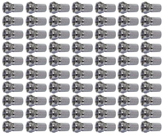 Conector Rosca Para Cabo Coaxial RG59 Pacote 100 unidades - Gc Menor preço em Conector Rosca Para Cabo Coaxial RG59 Pacote 100 unidades - Gc