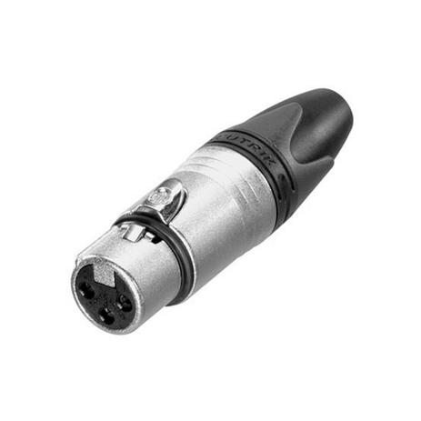 Conector XLR Fêmea Linha - NC 3 FXX Neutrik Menor preço em Conector XLR Fêmea Linha - NC 3 FXX Neutrik