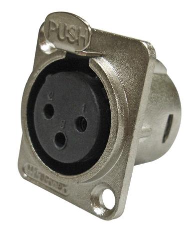 Conector Xlr Femea Painel Wireconex WC1023 Menor preço em Conector Xlr Femea Painel Wireconex WC1023