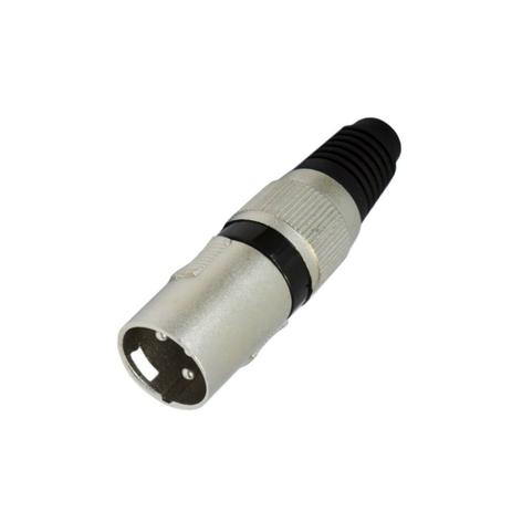Conector XLR Macho De Linha 3 Polos Q-34K/BL - CSR Menor preço em Conector XLR Macho De Linha 3 Polos Q-34K/BL - CSR