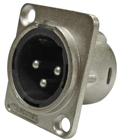Conector Xlr Macho Painel Wireconex Menor preço em Conector Xlr Macho Painel Wireconex