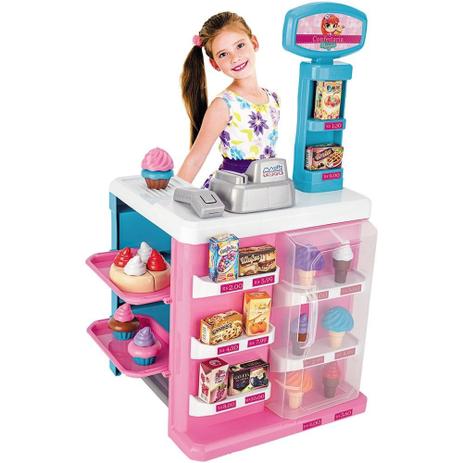 Confeitaria Mágica Mercadinho Infantil Com Caixa Registradora Magic Toys Menor preço em Confeitaria Mágica Mercadinho Infantil Com Caixa Registradora Magic Toys