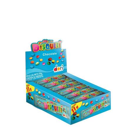 Confeito Mini Disqueti Chocolate ao Leite 36 unidades - Festabox Menor preço em Confeito Mini Disqueti Chocolate ao Leite 36 unidades - Festabox