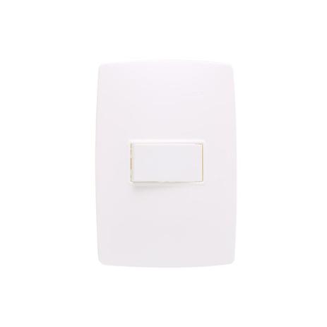 Conjunto 1 Interruptor Simples S30 10a 250v com Placa 4x2 Branco - Simon Menor preço em Conjunto 1 Interruptor Simples S30 10a 250v com Placa 4x2 Branco - Simon
