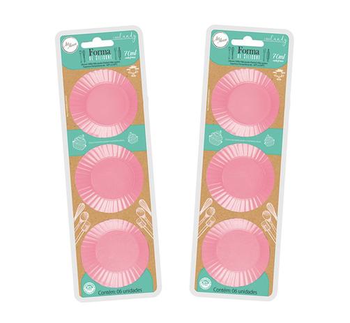 Conjunto 12 Formas Silicone Candy 6 Cm Cupcake Muffins Rosa - Art house Menor preço em Conjunto 12 Formas Silicone Candy 6 Cm Cupcake Muffins Rosa - Art house