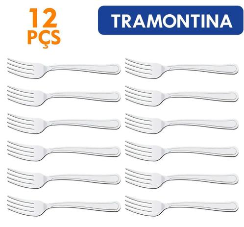 Conjunto 12 Garfos para Sobremesa Búzios Tramontina Talheres em Aço Inox Menor preço em Conjunto 12 Garfos para Sobremesa Búzios Tramontina Talheres em Aço Inox