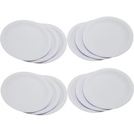 Conjunto 12 Pratos Pequenos Lanche Redondo Refeição Rígido Branco - Ou Menor preço em Conjunto 12 Pratos Pequenos Lanche Redondo Refeição Rígido Branco - Ou