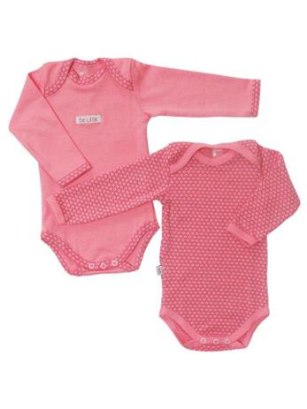 Conjunto 2 Bodies Manga Longa Rosa Be Little Menor preço em Conjunto 2 Bodies Manga Longa Rosa Be Little