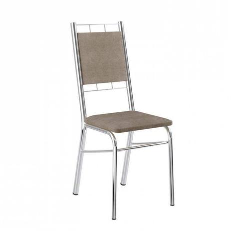 Conjunto 2 Cadeiras de Aço 1724 Carraro Camurça Conhaque/Cromado é boa?