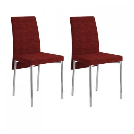 Conjunto 2 Cadeiras Don Gabriel Carraro Vermelho Fantasia Menor preço em Conjunto 2 Cadeiras Don Gabriel Carraro Vermelho Fantasia